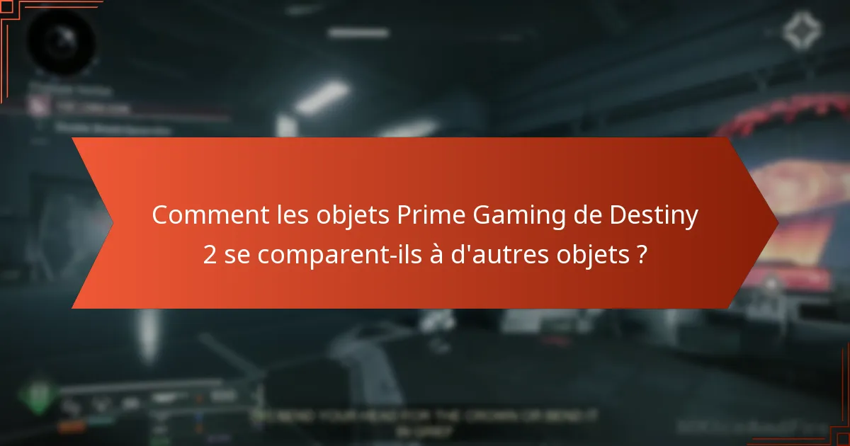 Comment réclamer les objets Prime Gaming de Destiny 2 ?