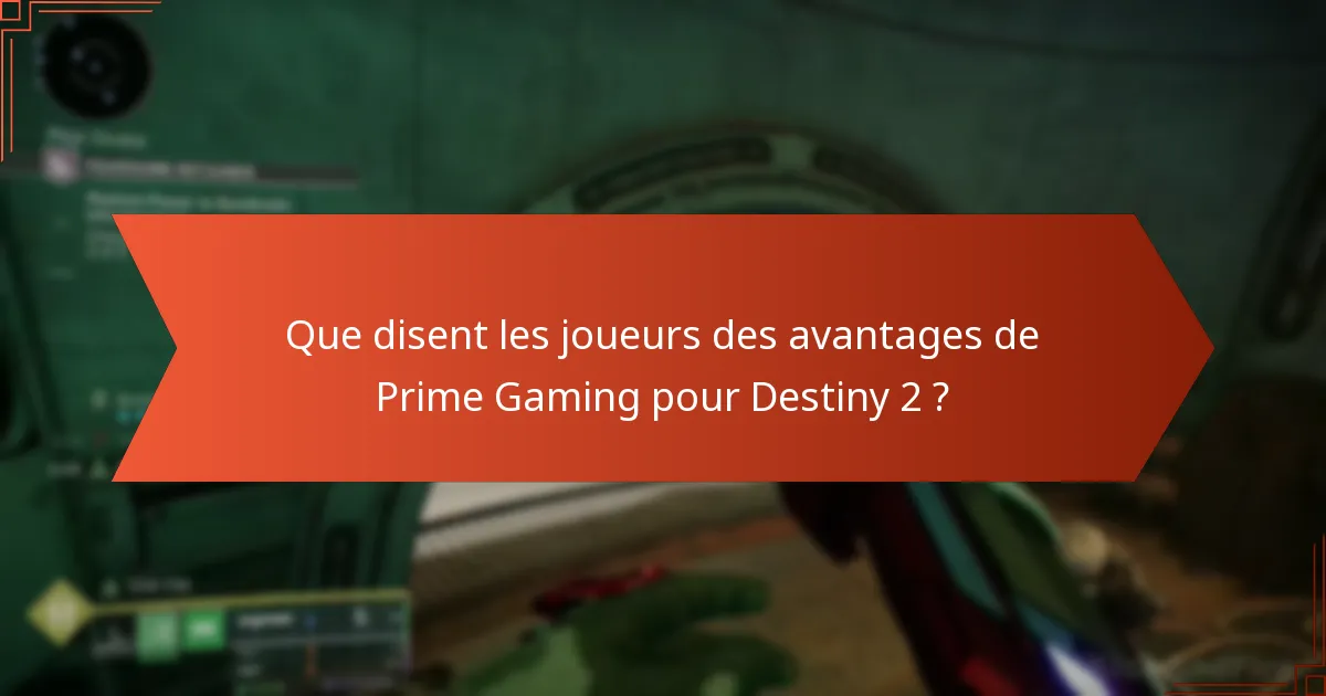 Comment échanger les récompenses Prime Gaming dans Destiny 2 ?