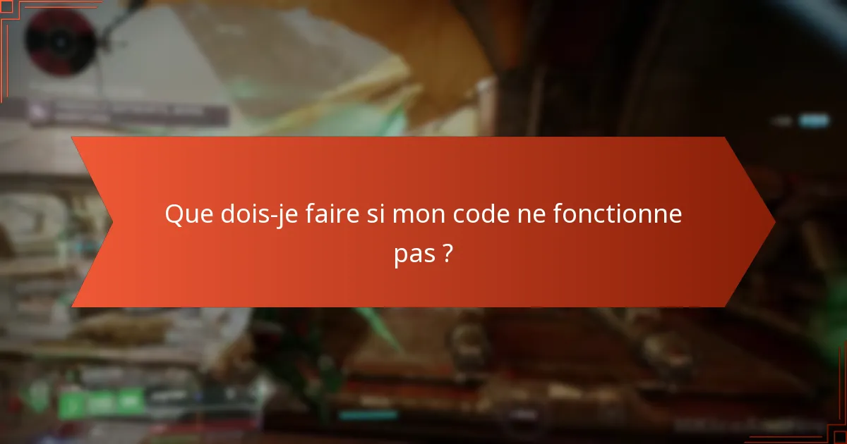 Quels codes peuvent être échangés dans Destiny 2 ?
