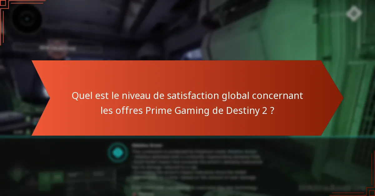Comment les objets Prime Gaming de Destiny 2 se comparent-ils à d’autres récompenses en jeu ?
